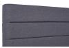 4ft Small Double Truro fabric upholstered bed frame,horizontal lines shaped head end 5